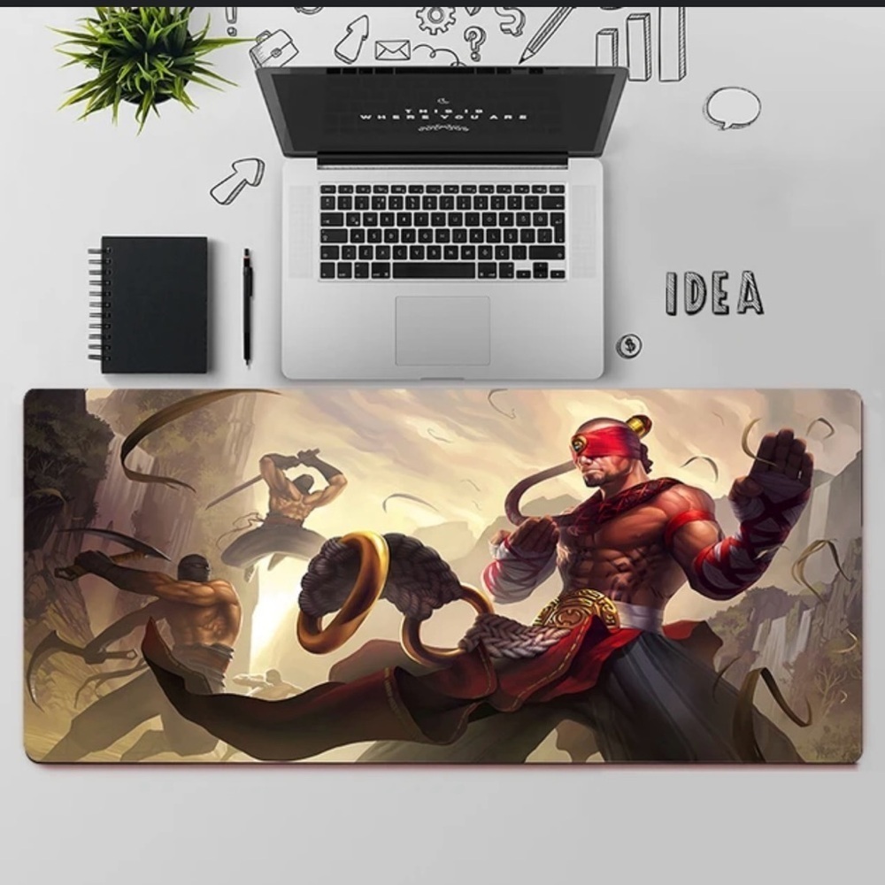 New Large League of Legends Lee Sin Gaming Mouse Pad